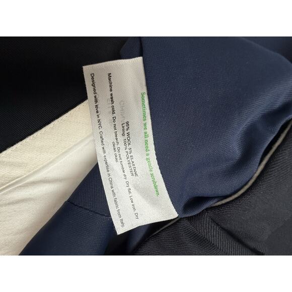 M.M Lafleur Women’s The Mejia Pants Washable Wool Twill Dark Navy Blue Sz 2 - Picture 5 of 7